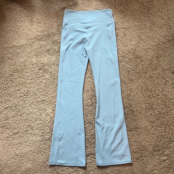 Fabletics Flare Ribbed Crossover Pants - Picture 2 of 4